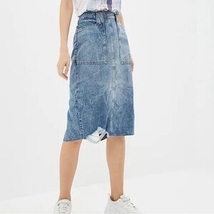 Free People Elisa Denim Pencil Skirt Size 8